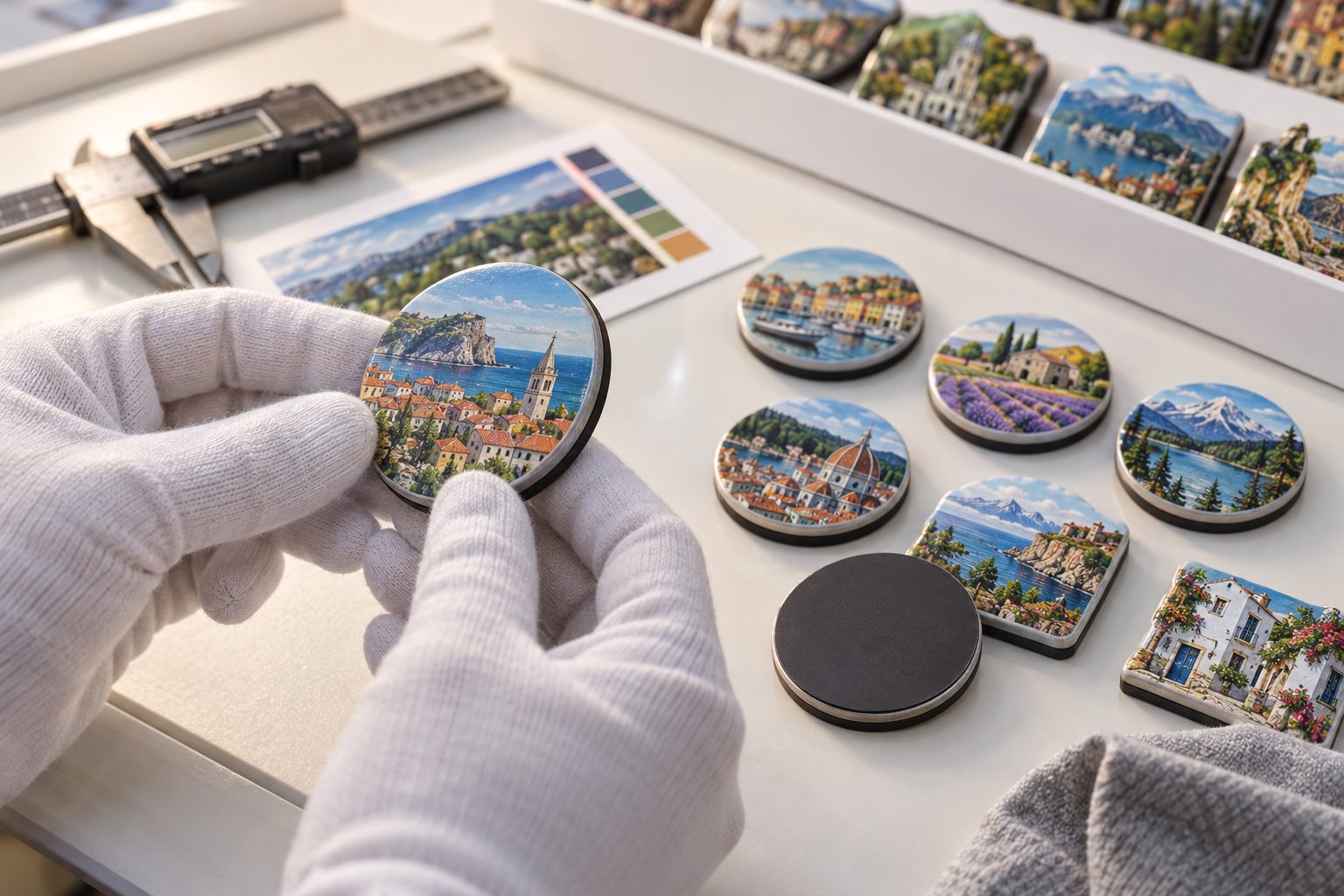 AI visualisation: quality check and shipping with a display