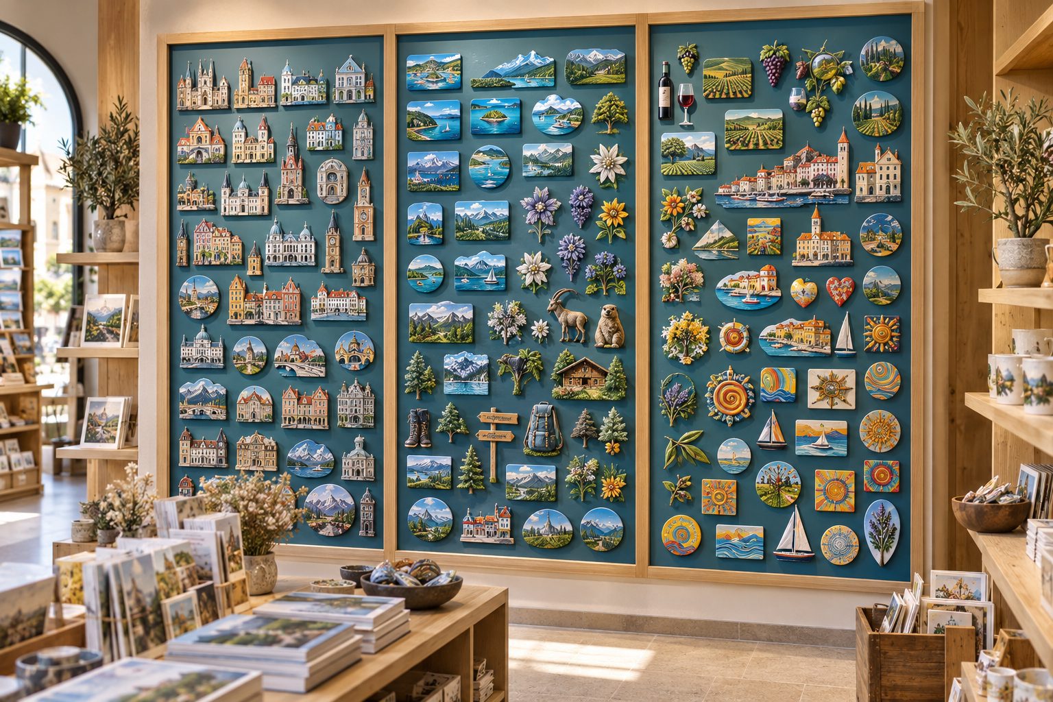 Concept image: magnets on a display wall